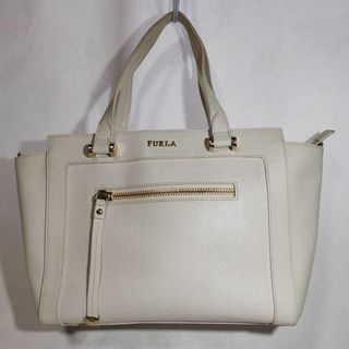 フルラ(Furla)のフルラ FURLA 2way ショルダー＆ハンドバッグ ホワイト USED美品(ショルダーバッグ)