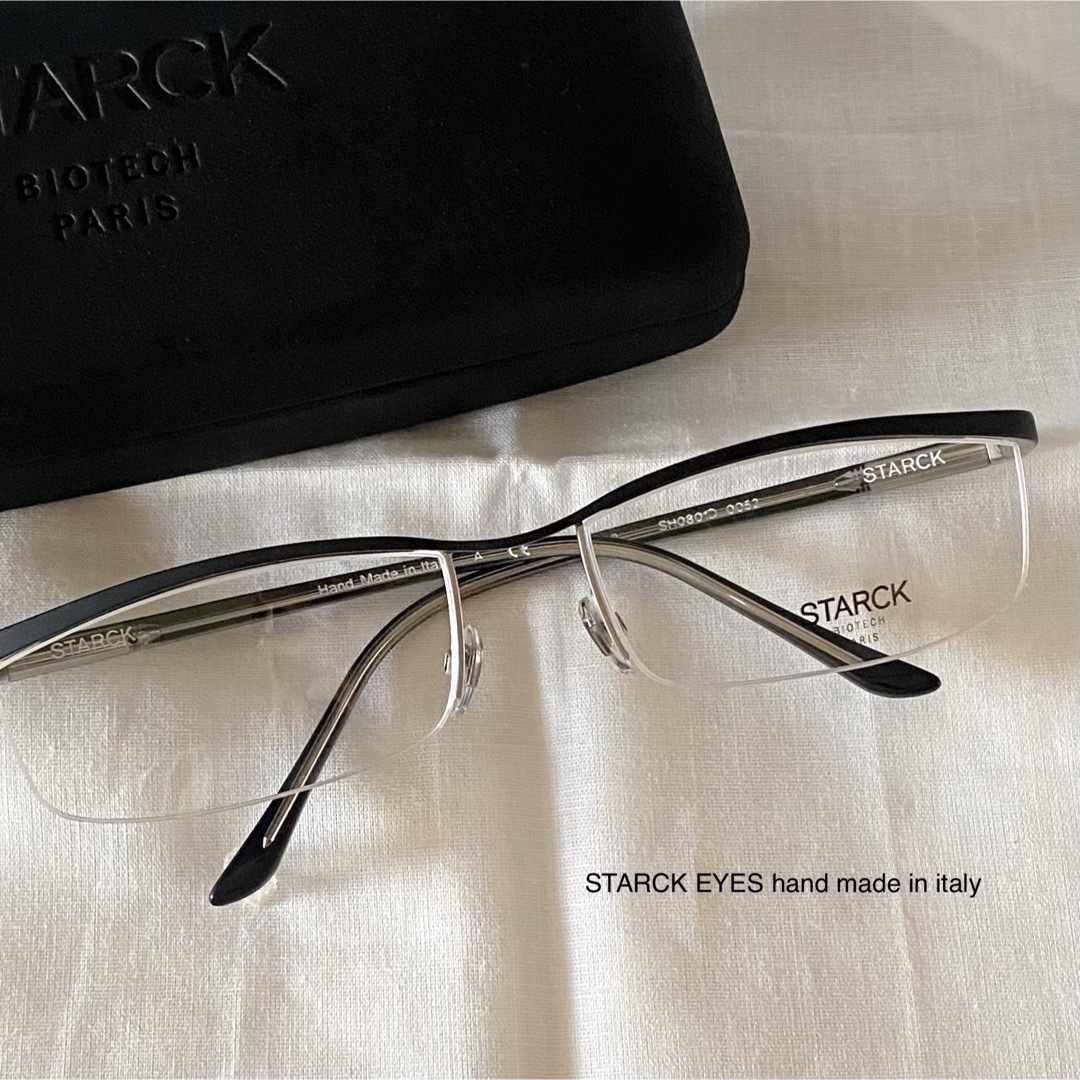 ST5 新品 STARCK EYES スタルクアイズ SH0801 ハーフリムメンズ