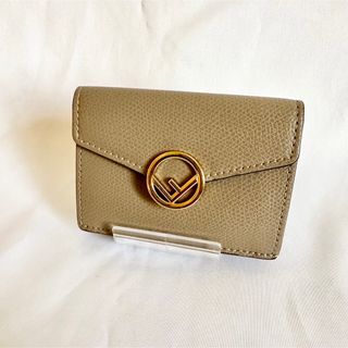 フェンディ(FENDI)の【良品】FENDI フェンディ　財布　ウォレット　ミニ財布　グレー　エフイズ　(財布)