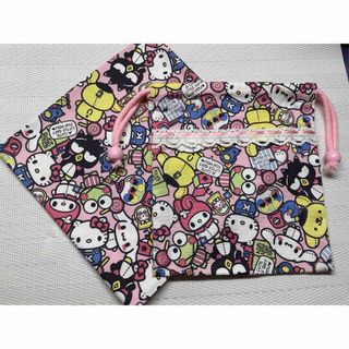 サンリオ　コップ袋　ナフキン(外出用品)