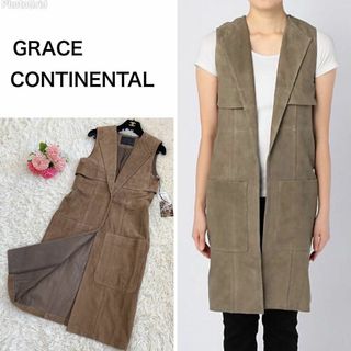 グレースコンチネンタル(GRACE CONTINENTAL)の新品未使用☆グレースコンチネンタル スウェードベスト やぎ革 リアルレザー(ベスト/ジレ)