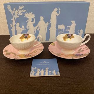 ウェッジウッド(WEDGWOOD)のウェッジウッド　エスリアル101 ロザリー　ピオニー　カップ&ソーサー(グラス/カップ)