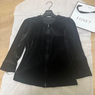 フォクシー(FOXEY)の最終価格　Foxey ♡ ベロアジャケット(カーディガン)