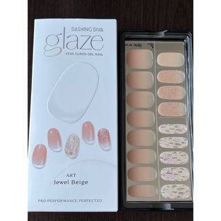 ダッシングディバ(DASHING DIVA)のglaze ジェルネイルシール Jewel beige(つけ爪/ネイルチップ)