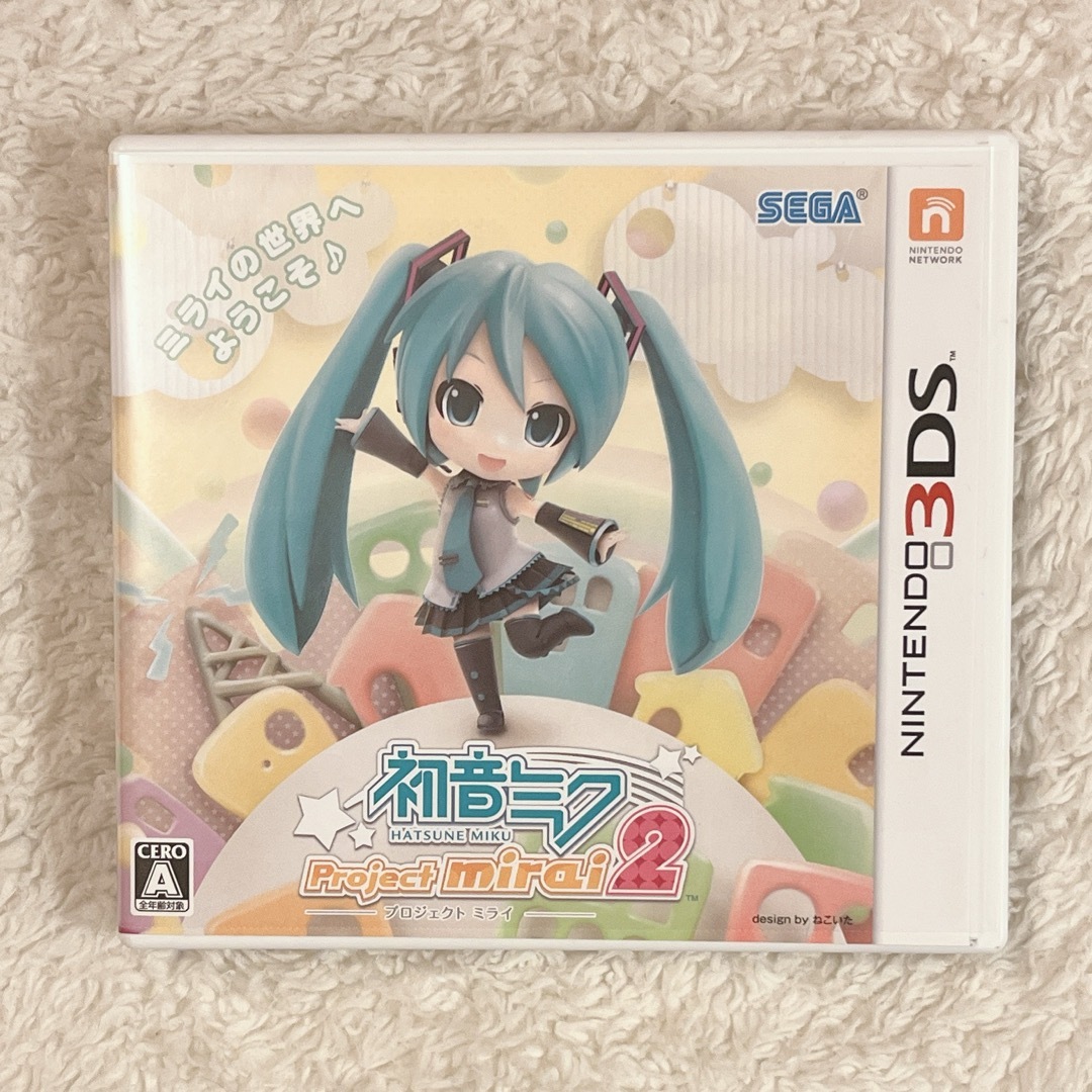 ニンテンドー3DS(ニンテンドー3DS)の初音ミク　プロジェクトミライ2 3DS エンタメ/ホビーのゲームソフト/ゲーム機本体(携帯用ゲームソフト)の商品写真