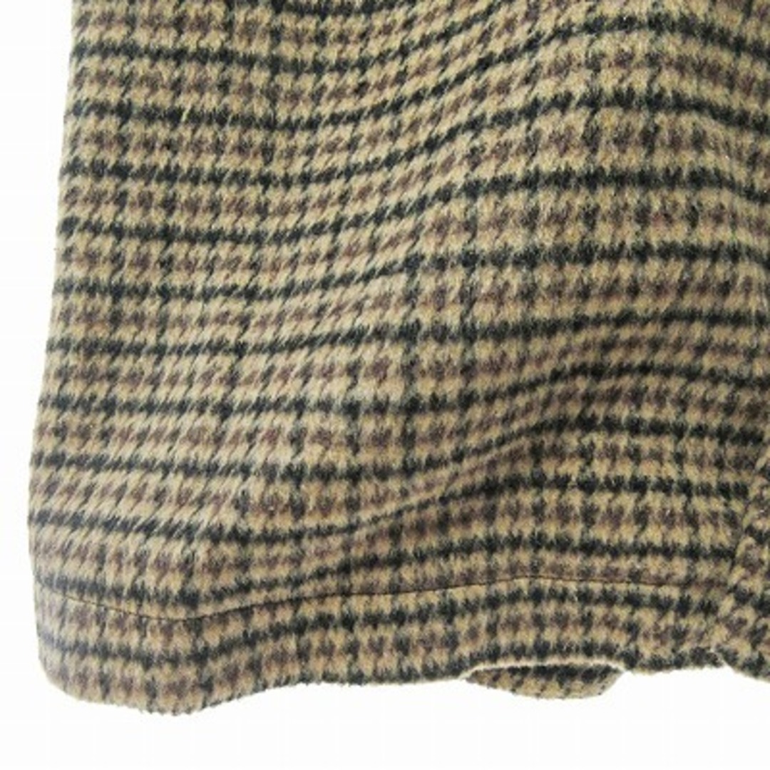 Beno ステンカラーコート ジャケット チェック柄 ウール混 ベージュ M メンズのジャケット/アウター(ステンカラーコート)の商品写真