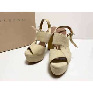 ALBANO アルバーノ  厚底サンダル  レザー  インポート　イタリア　(サンダル)