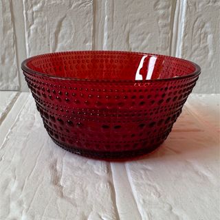 イッタラ(iittala)の③ 廃番 未使用 レッド イッタラ iittala カステヘルミ ボウル(食器)