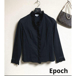 EPOCH - Epoch ダブルフリル コットン スキッパー シャツ ブラウス