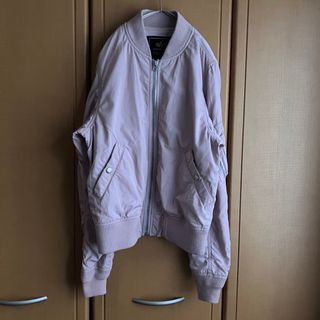 アルファインダストリーズ(ALPHA INDUSTRIES)のレア美品ALPHA INDUSTRIES  MA1ジャケットピンクＭ(ブルゾン)