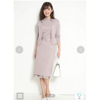 ジャスグリッティー(JUSGLITTY)の美品🤍ジャスグリッティー  ボトルネックアンサンブル×リバーシブルスカートセット(ロングワンピース/マキシワンピース)