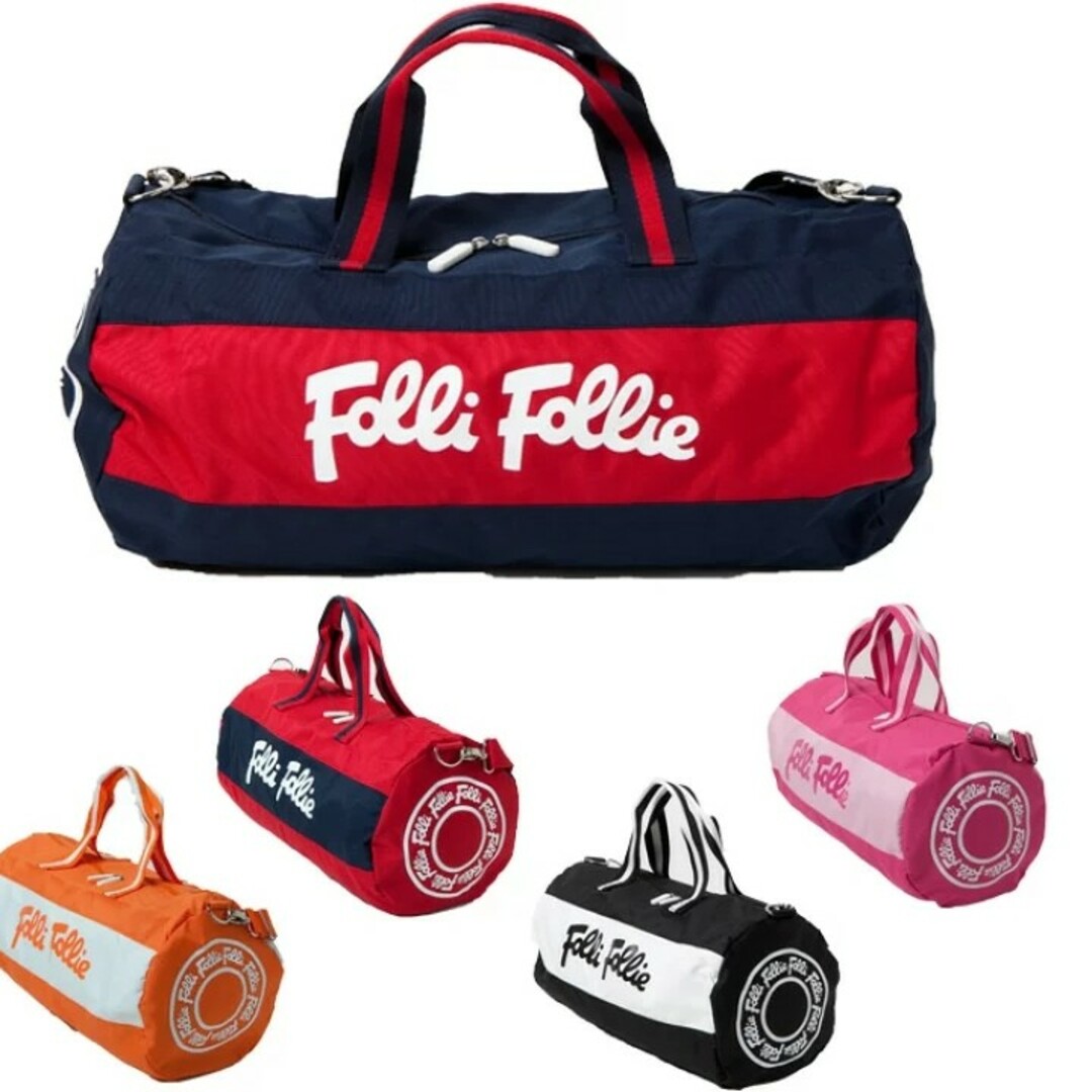 Folli Follie(フォリフォリ)のフォリフォリ ボストンバッグ ピンク×ホワイト レディースのバッグ(ボストンバッグ)の商品写真