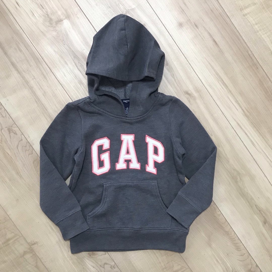 babyGAP  裏起毛長袖パーカー  トップス フード付きトレーナー 裏起毛  キッズ/ベビー/マタニティのキッズ服女の子用(90cm~)(Tシャツ/カットソー)の商品写真