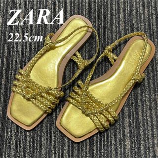 ザラ(ZARA)のザラ　ZARA♡サンダル　金色の部分が、22.5cm 即発送　大特価セール中商品(サンダル)