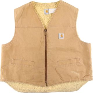 カーハート(carhartt)の古着 80年代 カーハート Carhartt ダックベスト メンズXL ヴィンテージ /eaa412684(ベスト)