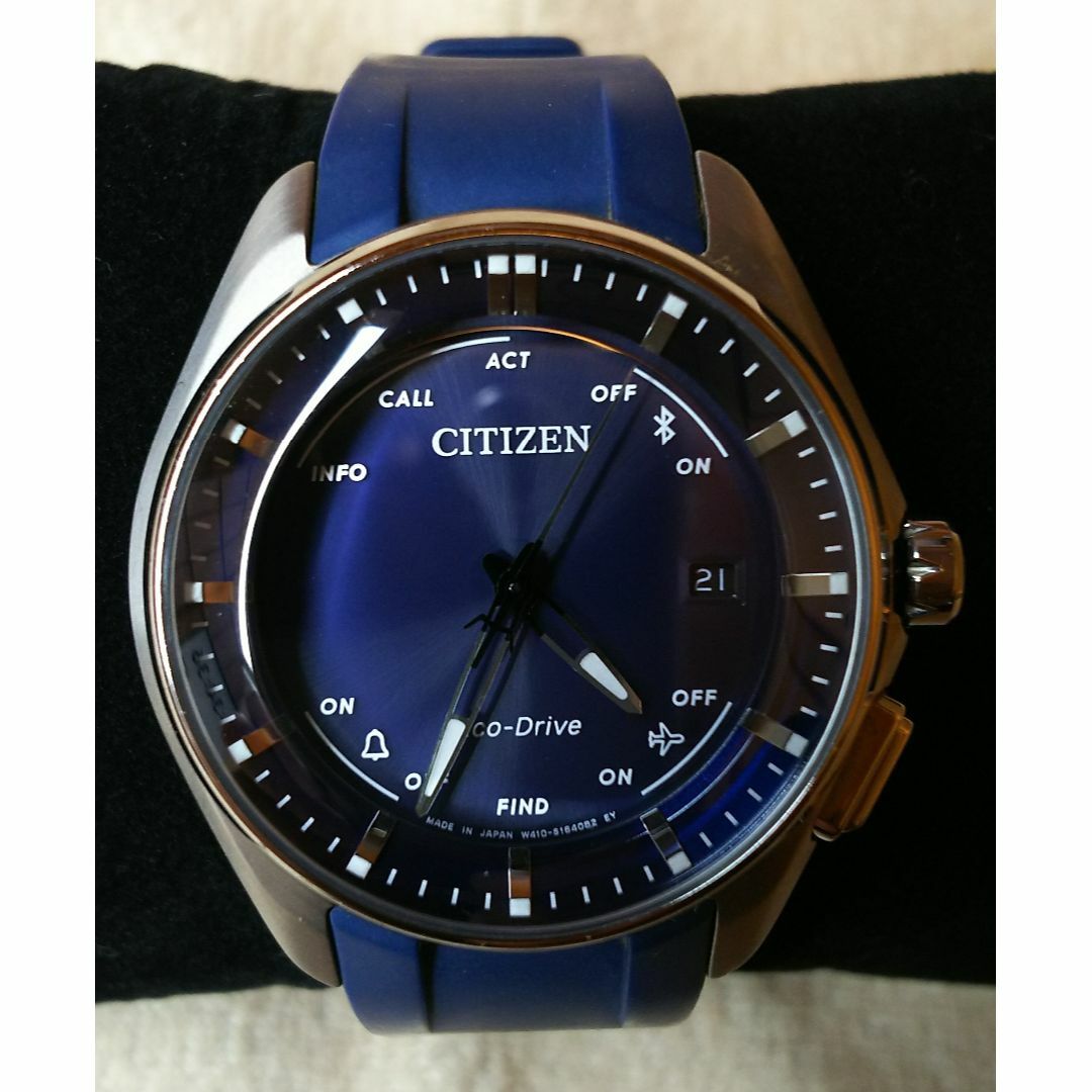 CITIZEN(シチズン)の【CITIZEN Bluetooth BZ4000-07L チタン  紺】 メンズの時計(腕時計(アナログ))の商品写真
