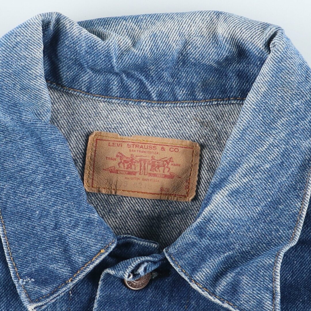 Levi's(リーバイス)の古着 70~80年代 リーバイス Levi's 70505-0213 袖カットオフ デニムベスト メンズXXL ヴィンテージ /eaa412058 メンズのトップス(ベスト)の商品写真