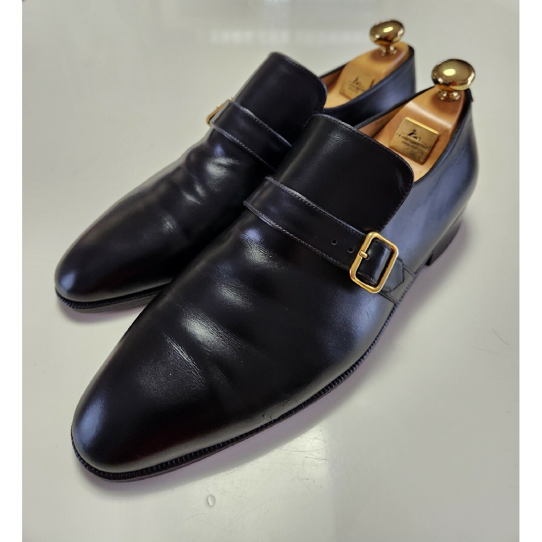 美品】ベルルッティ Berluti シングルモンク NERO 7.5 美品】ベルルッティ Berluti シングルモンク NERO 7.5