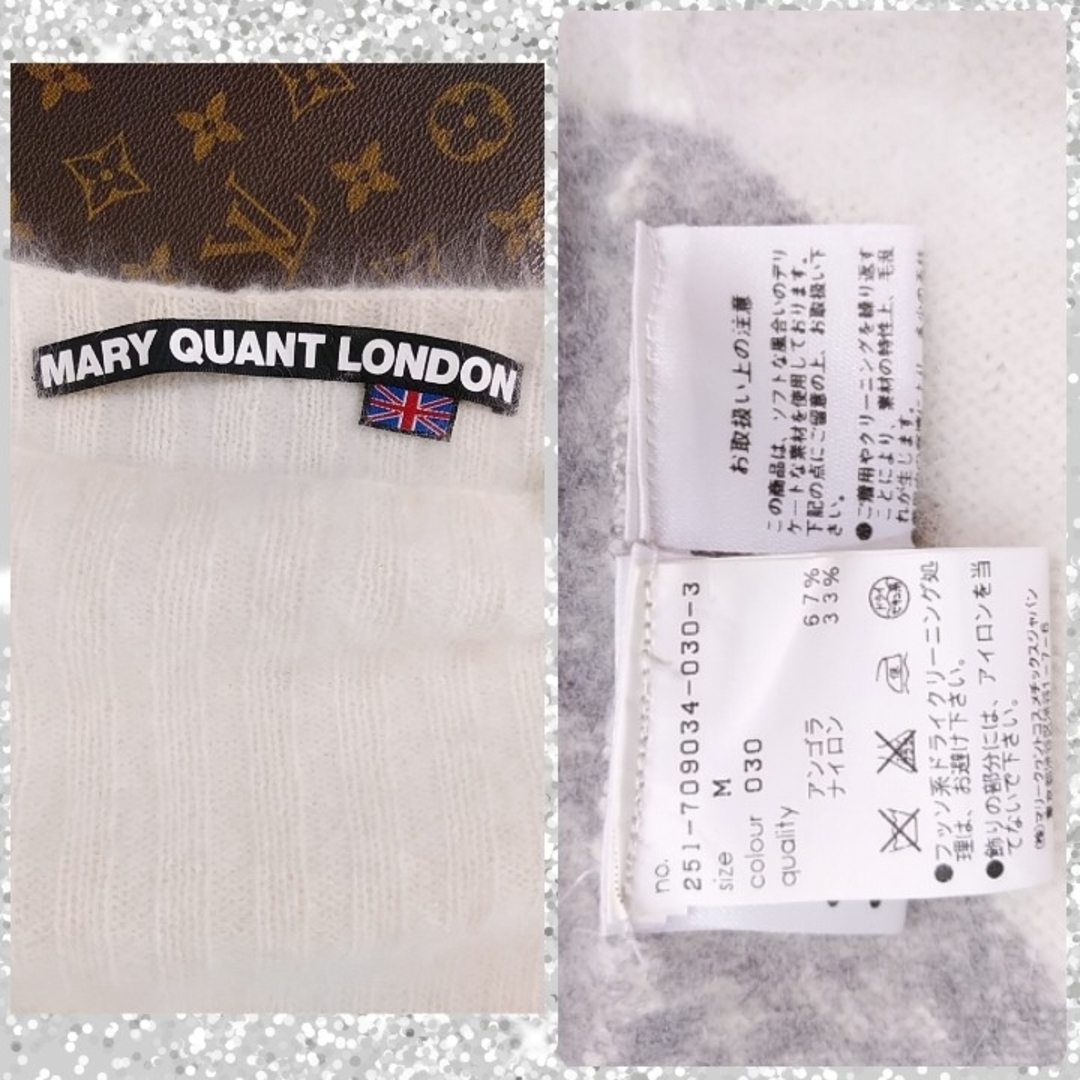 MARY QUANT(マリークワント)の🇬🇧M：美品★デイジー アンゴラニット ／マリークワント★オフホワイト レディースのトップス(ニット/セーター)の商品写真