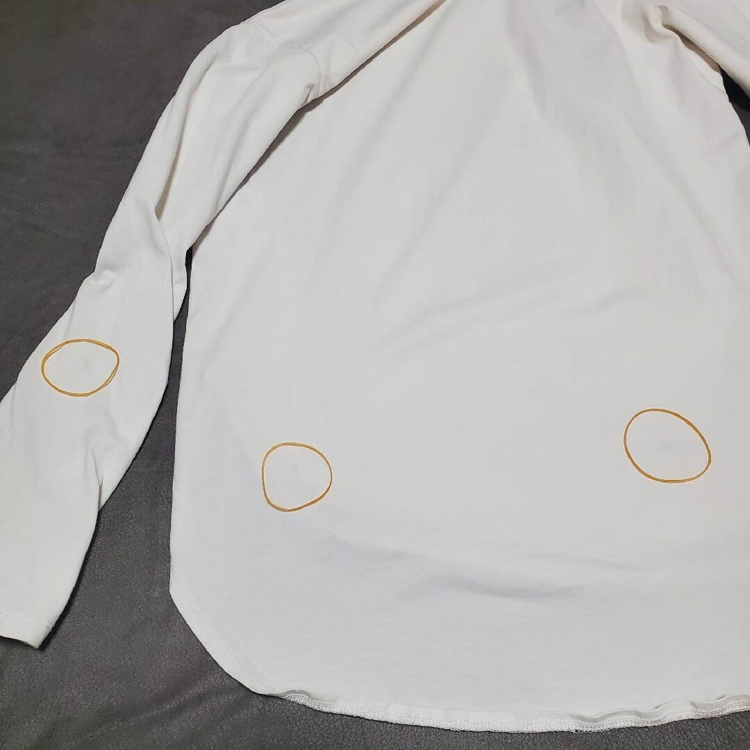 UNIQLO(ユニクロ)のユニクロ 白 ロンティー  S レディースのトップス(Tシャツ(長袖/七分))の商品写真