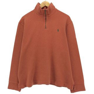 ラルフローレン(Ralph Lauren)の古着 ラルフローレン Ralph Lauren POLO by Ralph Lauren ハーフジップスウェットシャツ トレーナー メンズXL /eaa415757(スウェット)