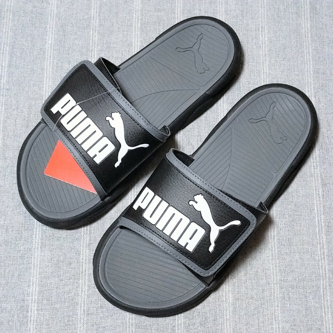 PUMA(プーマ)の27cmプーマ　サンダル　グレー　ブラック黒色　ベルクロ　マジックテープ　軽い メンズの靴/シューズ(サンダル)の商品写真
