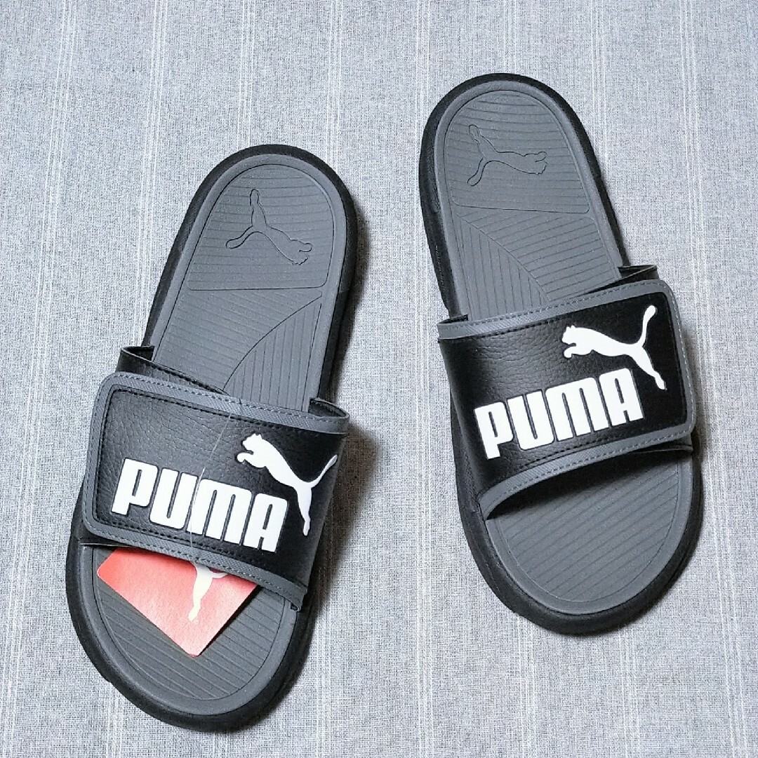 PUMA(プーマ)の27cmプーマ　サンダル　グレー　ブラック黒色　ベルクロ　マジックテープ　軽い メンズの靴/シューズ(サンダル)の商品写真