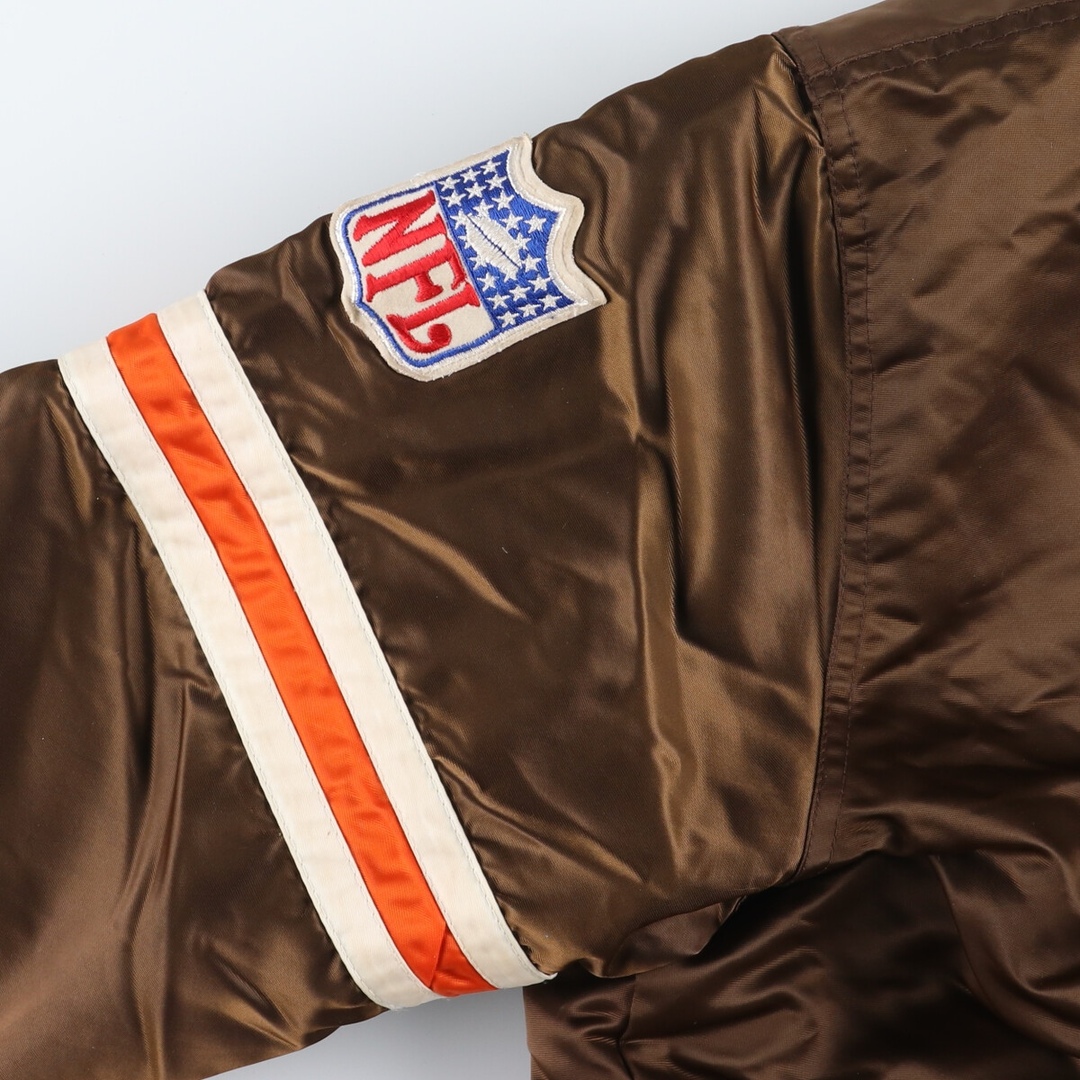 古着 90年代 スターター Starter NFL CLEVELANDBROWNS クリーブランドブラウンズ ナイロンジャケット USA製 メンズXL ヴィンテージ /eaa415749 メンズのジャケット/アウター(ナイロンジャケット)の商品写真