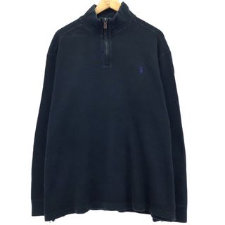 ラルフローレン(Ralph Lauren)の古着 ラルフローレン Ralph Lauren POLO by Ralph Lauren ハーフジップスウェットシャツ トレーナー メンズXL /eaa415762(スウェット)