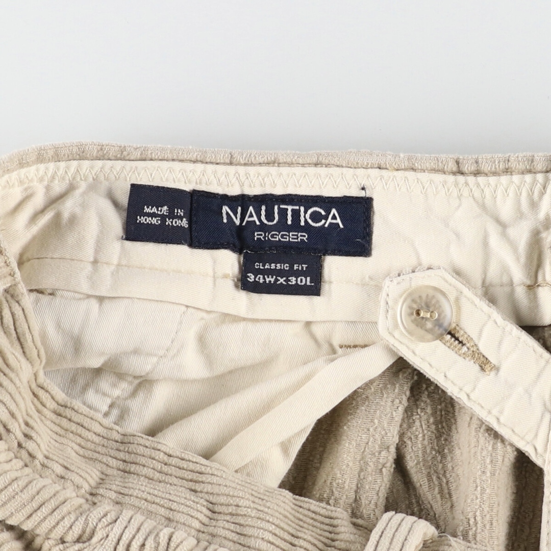 NAUTICA(ノーティカ)の古着 ノーティカ NAUTICA ツータック コーデュロイパンツ メンズw34 /eaa414225 メンズのパンツ(その他)の商品写真