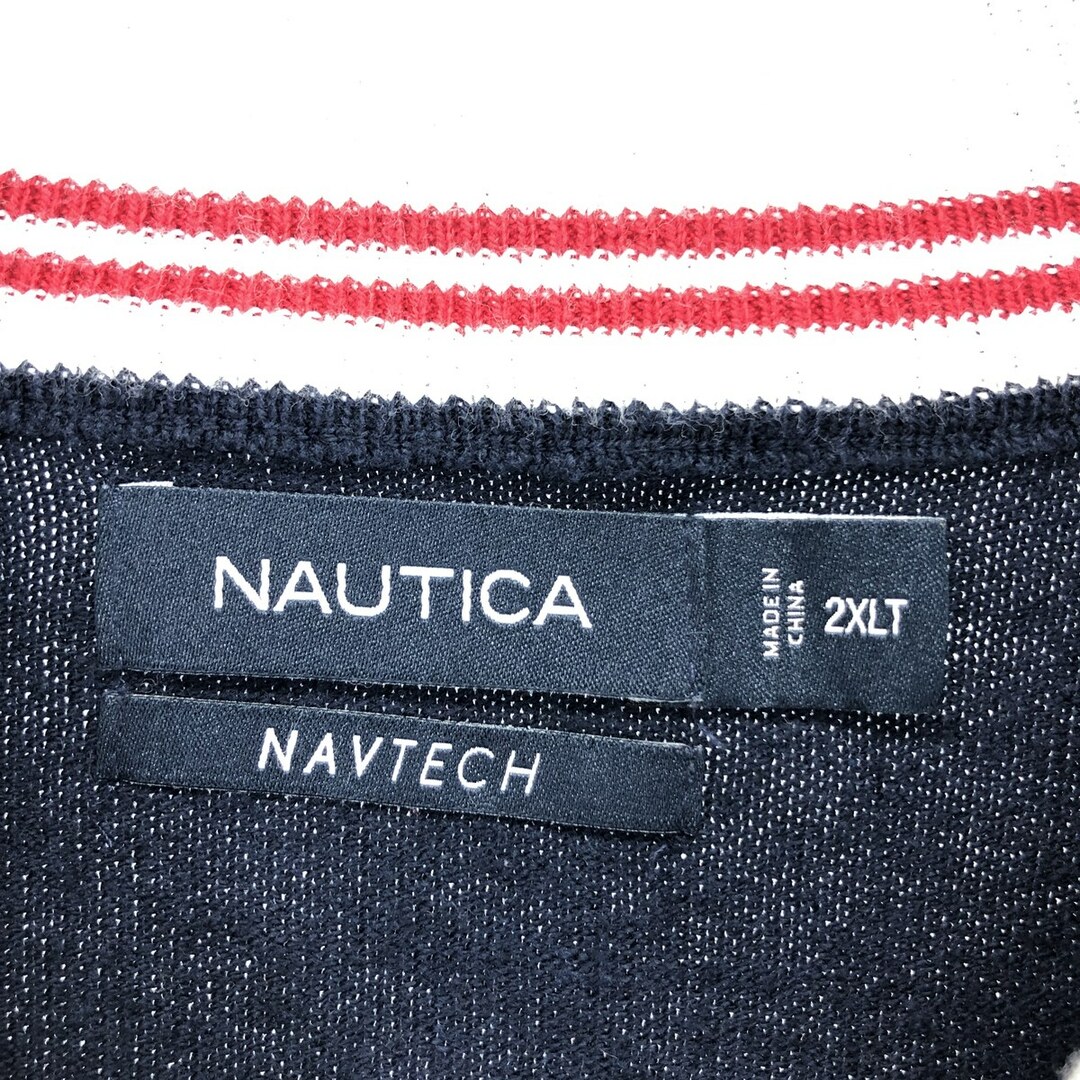 NAUTICA(ノーティカ)の古着 ノーティカ NAUTICA ハーフジップセーター メンズXXL /eaa415767 メンズのトップス(ニット/セーター)の商品写真