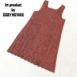 イッセイミヤケ(ISSEY MIYAKE)の★イッセイミヤケ アイムプロダクト★プリーツエプロンワンピース プリーツプリーズ(ロングワンピース/マキシワンピース)