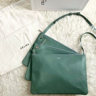 セリーヌ(celine)の【CELINE】セリーヌ　トリオラージ　新ロゴ　希少カラー　ショルダーバッグ(ショルダーバッグ)