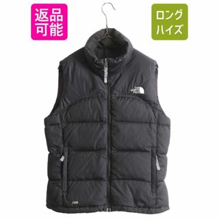 ザノースフェイス(THE NORTH FACE)のノースフェイス ヌプシ ダウン ベスト レディース S The North face アウトドア NUPTSE 700フィル フルジップ 重ね着 前開き パッカブル 黒(ベスト/ジレ)