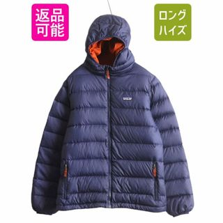 パタゴニア(patagonia)の18年製 パタゴニア ハイロフト ダウン セーター フーディ ボーイズ XXL メンズ S 程 PATAGONIA アウトドア ナイロン ジャケット パッカブル(ダウンジャケット)