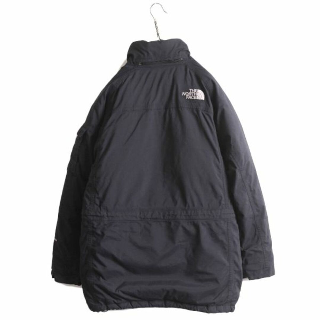 THE NORTH FACE(ザノースフェイス)のUS企画 ノースフェイス マクマード ダウン ジャケット メンズ S 古着 The North face アウトドア HYVENT ナイロン ハーフ コート ネイビー メンズのジャケット/アウター(ダウンジャケット)の商品写真