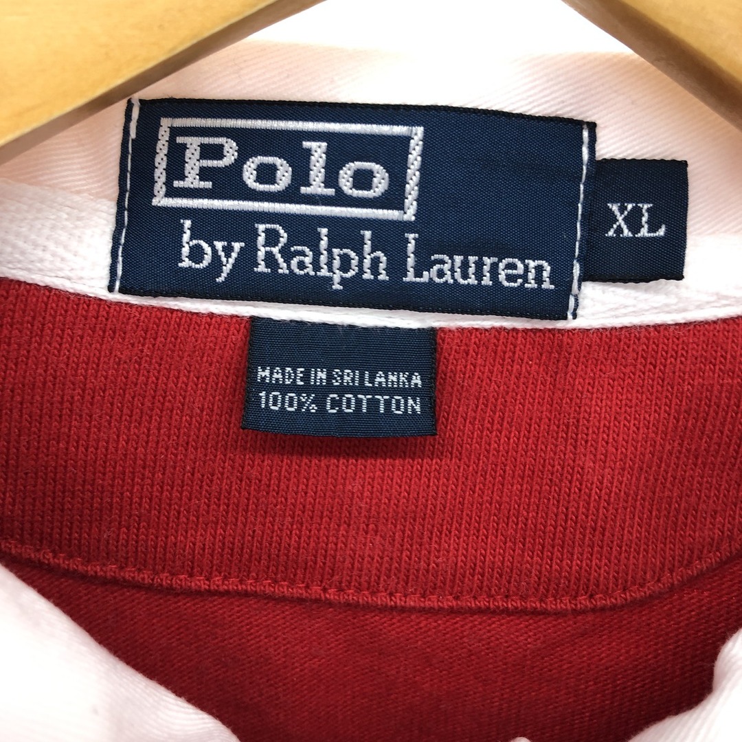 Ralph Lauren(ラルフローレン)の古着 ラルフローレン Ralph Lauren POLO by Ralph Lauren ミドルポニー 長袖 ラガーシャツ メンズXL /eaa414934 メンズのトップス(シャツ)の商品写真