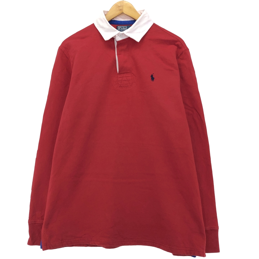 Ralph Lauren(ラルフローレン)の古着 ラルフローレン Ralph Lauren POLO by Ralph Lauren CUSTOM FIT 長袖 ラガーシャツ メンズL /eaa414938 メンズのトップス(シャツ)の商品写真