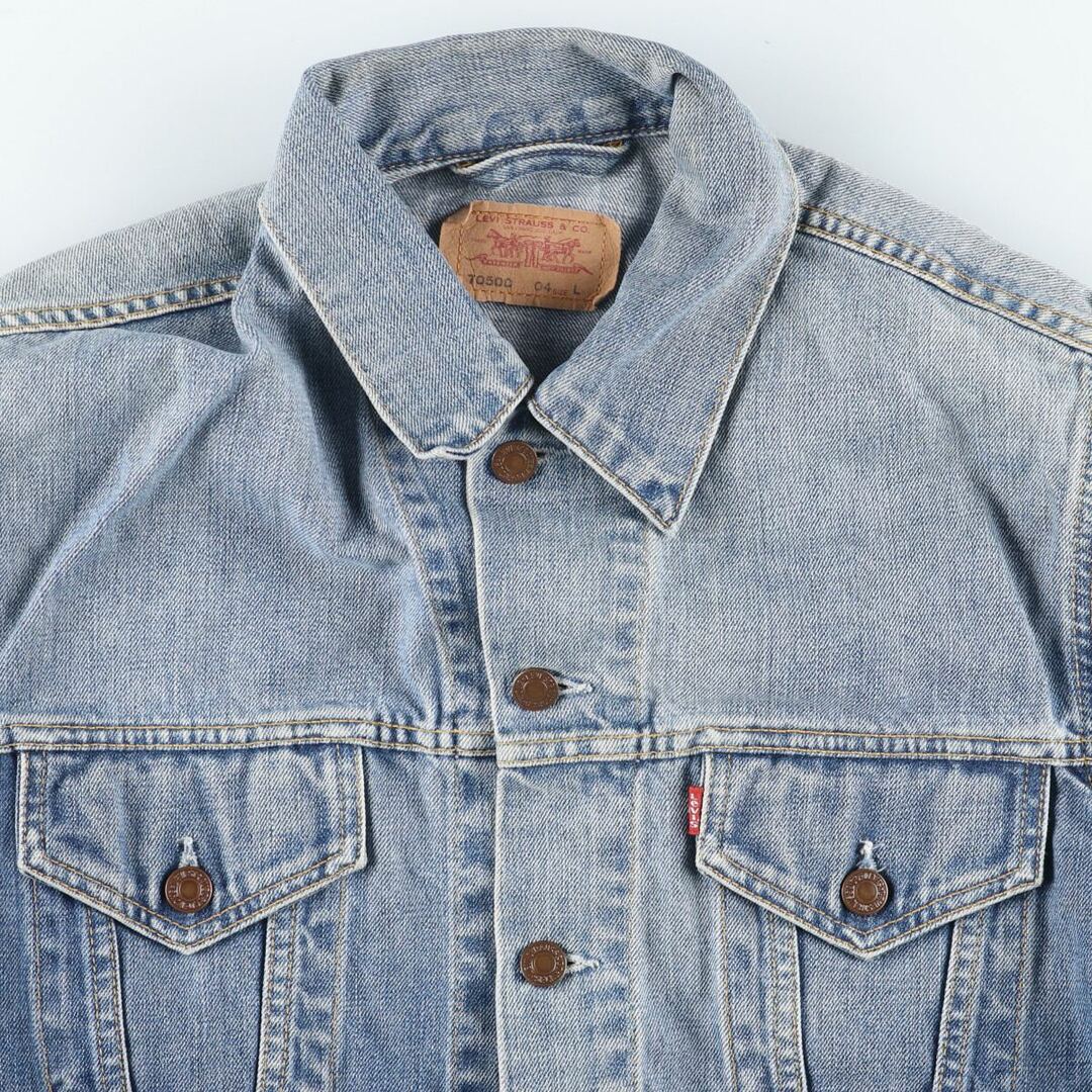 Levi's(リーバイス)の古着 リーバイス Levi's 70500-04 ユーロモデル デニムベスト メンズL /eaa412037 メンズのトップス(ベスト)の商品写真