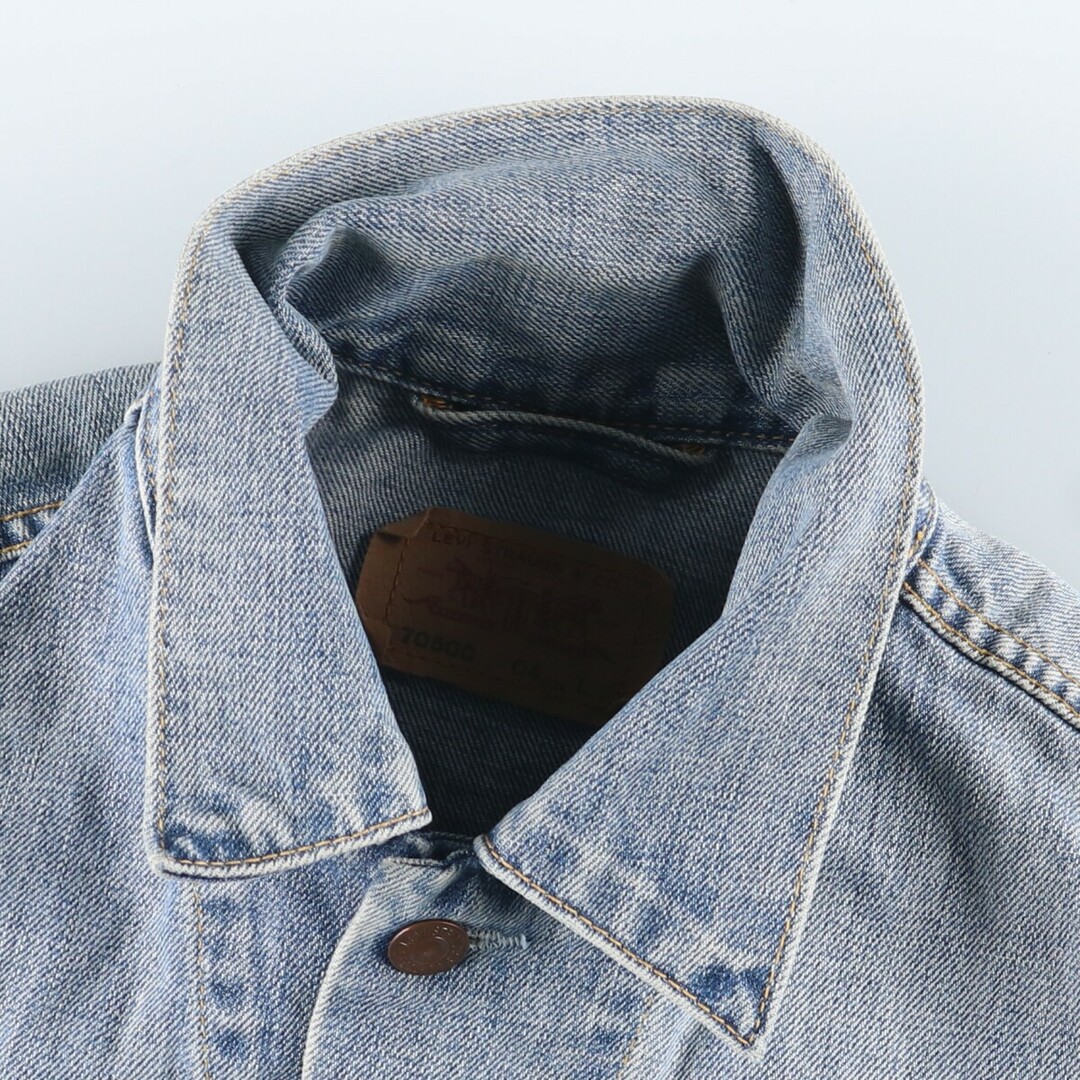 Levi's(リーバイス)の古着 リーバイス Levi's 70500-04 ユーロモデル デニムベスト メンズL /eaa412037 メンズのトップス(ベスト)の商品写真