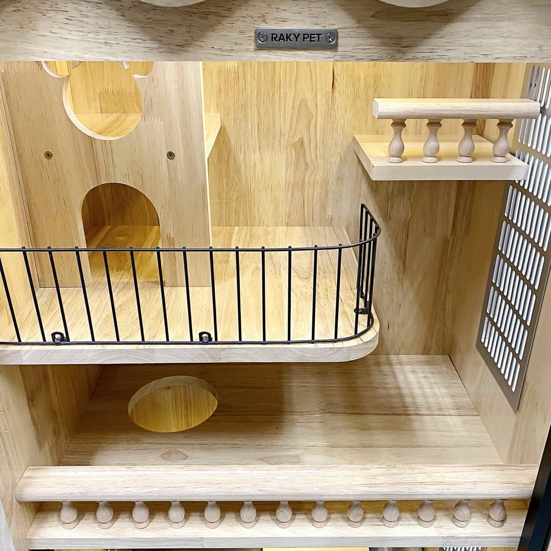RAKYPET 木製ケージ チンチラ チンチラケージ 小動物用ケージ RAKYPET 木製ケージ チンチラ チンチラケージ 小動物用ケージ