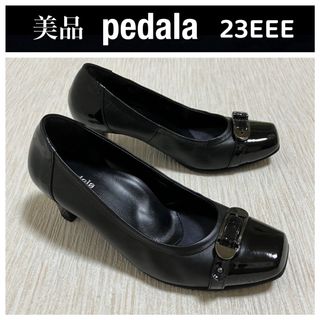 美品 pedala ペダラ アシックス ストラップパンプス スエード レザー