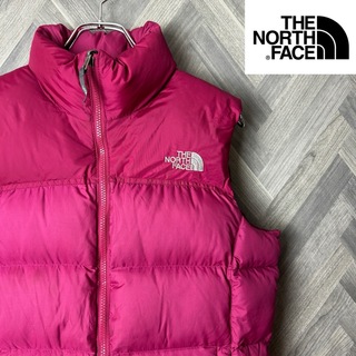 ザノースフェイス(THE NORTH FACE)の【人気美品】ノースフェイス　ヌプシ　700フィル　ダウンベスト　レディースM(ダウンベスト)