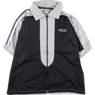 ナイキ(NIKE)の古着 90年代 ナイキ NIKE バックロゴ 半袖 ジャージ トラックジャケット メンズL ヴィンテージ /eaa414171(その他)