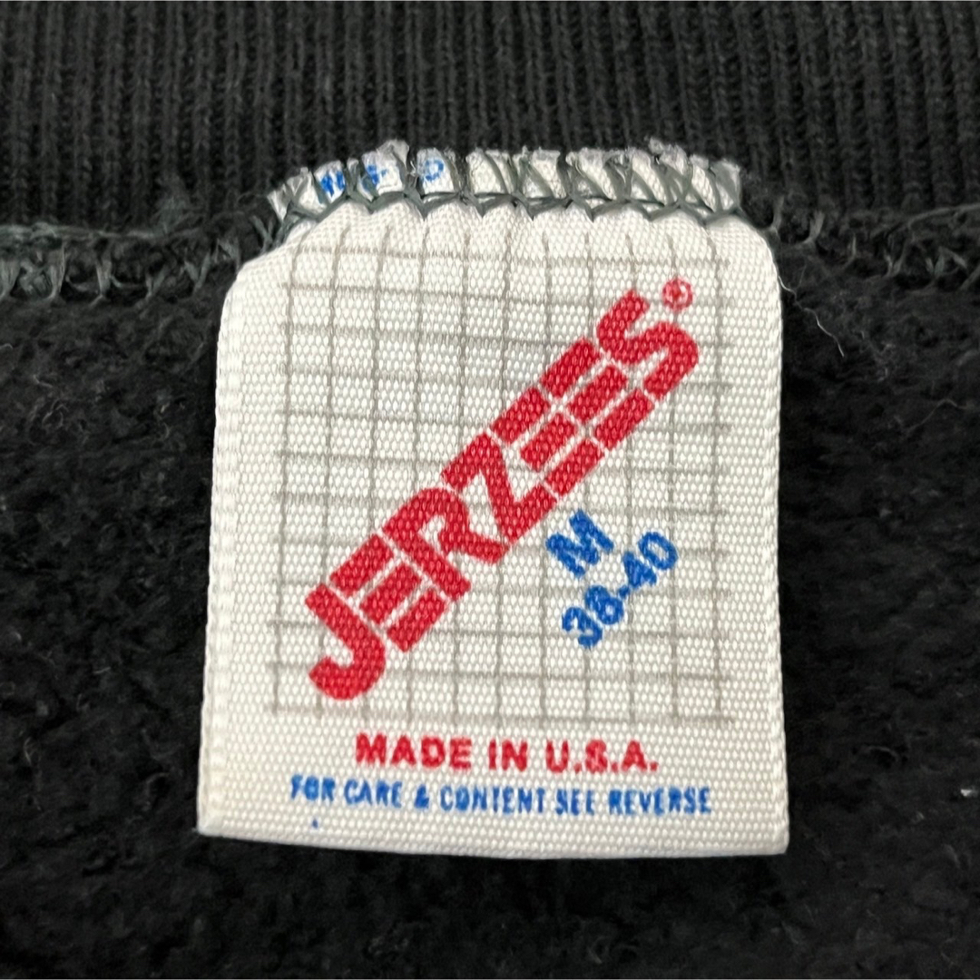 JERZEES(ジャージーズ)のジャージーズ】USA製90ｓスウェット花柄　ペイントアートブラックビンテージF3 メンズのトップス(スウェット)の商品写真