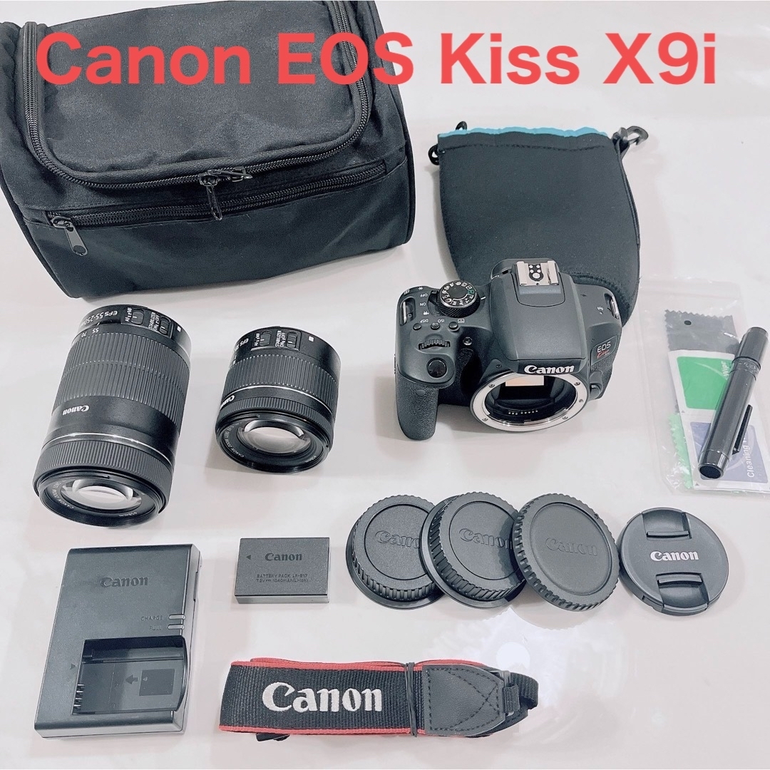 スマホ/家電/カメラ極上品☆キャノン Canon kiss X9i 標準&望遠 ダブルズーム
