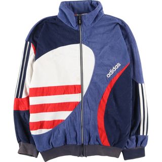 アディダス(adidas)の古着 80年代 アディダス adidas トレフォイルロゴ ベロアジャージ トラックジャケット メンズS ヴィンテージ /eaa414162(その他)