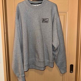 Stussy Nike Fleece Crew Grey Sトップス