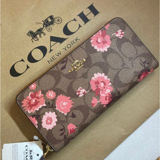 コーチ(COACH) 長財布 財布(レディース)（ゴールド/金色系）の通販