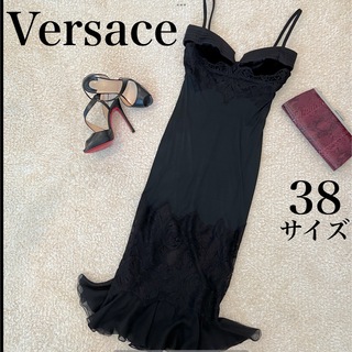 ヴェルサーチ(VERSACE)のドレス　ワンピース　Versace ヴェルサーチ　ロングドレス　ノースリーブ　(ロングワンピース/マキシワンピース)
